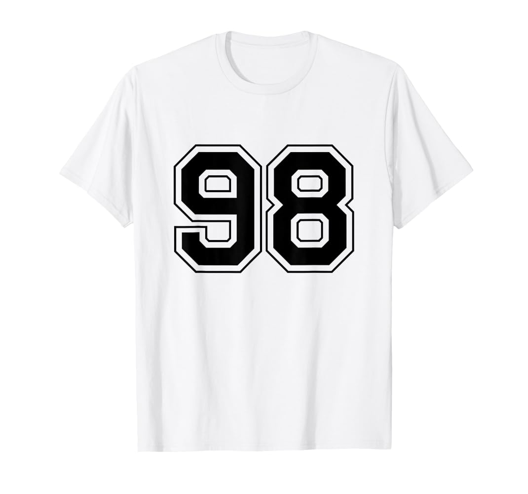 Amazon.com: Number 98 T-Shirt : Clothing, Shoes & Jewelry